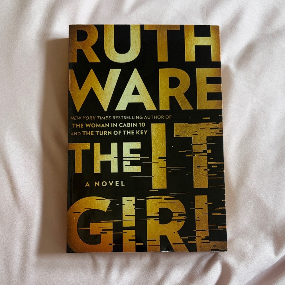 Ruth Ware "The It Girl" Hardcover - Black & Gold Cover
